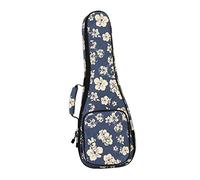 Harilla Travel Ukelele Storage Case, Professional Ukelele Shoulder Bag Ukelele Concert Gig Bags, Musical Note Storage Pouch with Adjustable Strap, 21inch Blue