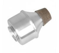 Harilla Trumpet Mute Straight Wah Aluminum Alloy Brass Mute Practice Tool Cork Placement Reduces Volume for Quiet Rehearsal Apartment Practice Shared
