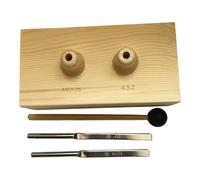 Harilla Tuning Fork Resonance Box Hearing Test with Knocker Wooden Experimental Instrument for Sports Massage Practice Physical