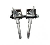 Harilla Vehicle Steering Bearing Kart Steering Joint Assembly Front Steering Linkage Tie Rod Hub Welded Structure Mounting Base, M17 Angled Axle With Fixed Seat Pair