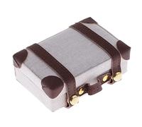 Harilla Vintage Luggage Suitcase Fashion 1/6 Scale Dollhouse Accessory, White