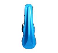 Harilla Violin Case Carbon Fiber Portable Guard Soft Interior Spacious Storage Bow Holders Adjustable Straps Suitable for Commuting Lessons, Blue, Triangle Brushed