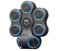 Harilla Wall-Mounted Electronic Boxing Training Target PU Leather Interactive Boxing Training Target Hitting Pad for Home Fitness Users, Solo Workouts