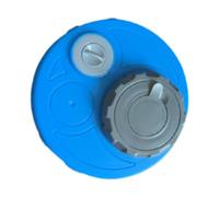 Harilla Water Can Cap Double Lid Fitting Reusable Threaded Cover Gasketed Cap for Juice Beverage Bottle Fishing Picnic Barrel Tank, blue