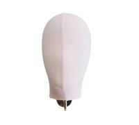 Harilla Wig Display Stand Hat Display Stand Holder Wall Mounted Home Decor Display Styling Hairpiece Stand Mannequin Head for Scarves, White Gold
