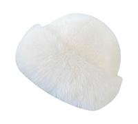 Harilla Winter Faux Fur Hat Warm Thick Cossack Hat Russian Style Winter Windproof Furry Cap Fashion Soft Snow Ski Caps for Ladies Travel Hiking Work Home Daily＆Outdoor (White)