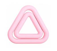 Harilla Women Fitness Dumbbell Silicone Triangular Hollow Weight Exercise Equipment Support Iron Weighted Core suitable for home fitness pilates stretching lower body training, Pink, 10 Lbs