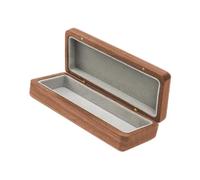 Harilla Wood Eyeglasses Box Hard Glasses Case Wooden Portable Eyewear Case Eyeglasses Case, light brown