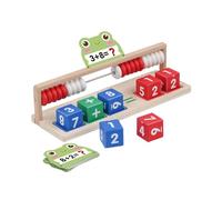 Harilla Wooden Abacus for Kids Counting Toy Developing Logical Thinking Skills Math Game Toy Colorful Counting Frame for Elementary