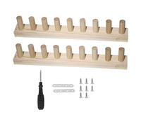 Harilla Wooden Knitting Loom, Easy to Assemble, Beginner Friendly Chunky Yarn Blanket Loom, 2 Section