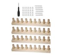 Harilla Wooden Knitting Loom, Easy to Assemble, Beginner Friendly Chunky Yarn Blanket Loom, 4 Section