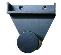 Harilla Wooden Snooker Triangle Organizer Wall Mount Chalk Holder for Pool Table Maintenance Easily Install 12x12cm Sturdy Accessory, Black