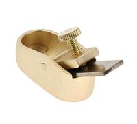Harilla Woodworking Plane Cutter Curved Sole/Flat Bottom Metal Brass Luthier Tool for Violin Viola Wooden Instrument Making, Golden S