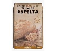 Harina de Trigo de Espelta 100% Integral, Wholegrain Spelt Flour, 1 kg. Pack de 4