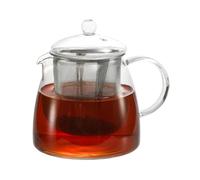 Hario 700 ml Glass Leaf Tea Pot Pure Glass Lid, White