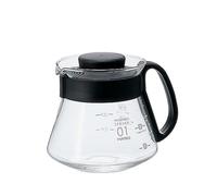 Hario CD-V60-01 CD Microwave-360 ml Cafetière Range Server V60-01 Microwave-360ml, Glass, Black, 2 Cup