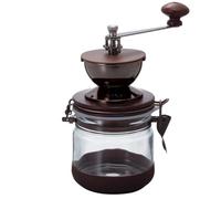 HARIO Ceramic Burr Hand Coffee Grinder Canister Mill,Brown