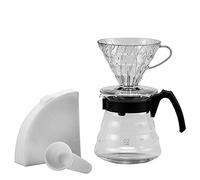 Hario Einsteigerset Kaffee 4 teilig Glas Schwarz V60 Craft Coffee Maker 17, 3 x 24, 5 x 13 cm VCSD-02B-EX