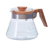 Hario glass coffee Server, 600ml, Olive Wood