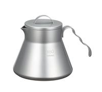 HARIO O-VCSM-50-HSV V60 Metal Coffee Server, 16.9 fl oz (500 ml), Silver, Made in China