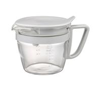 HARIO OTPM-40-PGR Easy Teapot, Teapot, Pale Gray, Practical Capacity, 13.5 fl oz (400 ml), Heat-Resistant Glass, Memory Included, Made in Japan