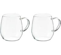 HARIO "Round Glass Mug Set, 360ml, 2pcs