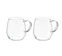 HARIO "Round Glass Mug Set, 360ml, 2pcs
