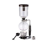 Hario TCA-5 Coffee Syphon Technia 5 Cup-Black/Silver, transparent