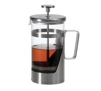 HARIO THSV-4-HSV Hairline Silver Pressed Coffee, Heat Resistant Glass, Stainless Steel, Practical Capacity, 20.3 fl oz (600 ml)