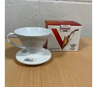 Hario V60 01 White Resin Coffee Dripper Brand New - Made In Japan (VDR-01-W)