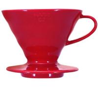 Hario V60 02 Red Ceramic Coffee Dripper with 100 Filter Papers