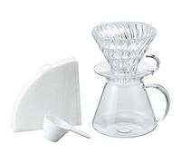 Hario V60 600ml Glass Brewing Set - Clear S-VGBK-02-T