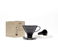 HARIO V60 Black Dripper with Paper Filters 40 Pack + Scoop
