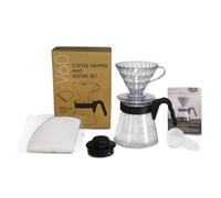 HARIO V60 Coffee Dripper and Server Set 02 - Black
