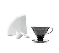 Hario VD-01-TB-EU Coffee Brewer, Filter Paper, Scoop, V60, Plastic
