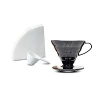 Hario VD-02-TB-EU Coffee Brewer, Filter Paper, Scoop, V60, Plastic