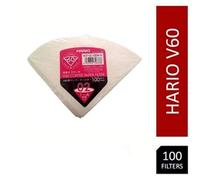 HARIO Paper Filters for V60 Dripper Coffee Maker, Compatible with Size 02, White, 100 Pack, 2-100pcs