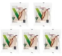 Hario V60 Coffee Paper Filters Unbleached Natural Color Size 01 (up to 2 cups) 100-Count, 5-Pack Set (Total of 500 Sheets) Made in Japan