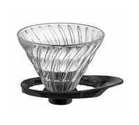 HARIO V60 Heat Resistant Glass Coffee Dropper 02 for 1-2 Cups, Black, Made in Japan VDGR-02-B [Parallel Import Goods] (Japan Import)