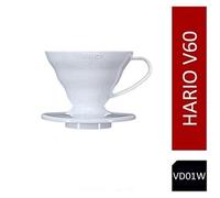 Hario V60 Plastic Coffee Dripper White - Size 01 VD-01W