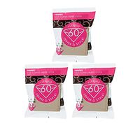 Hario V60 Size 01 Paper Coffee Filters (Brown, 300 Pack) Bundle (3 Pack)