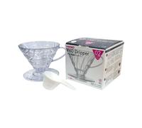 Hario V60 Size 02 Transparent Clear Plastic Dripper -Made in Japan (VD-02-T)