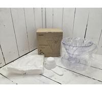 Hario V60 VDR-02-T Plastic Coffee Dripper + Papers Transparent 02 For 1-4 Cups