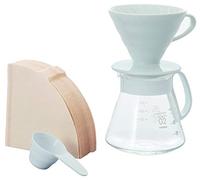 Hario V60-02 Craft Ceramic Dripper Set (Dripper+Server+Filters+Spoon) - White