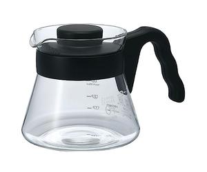 HARIO VCS-01B CD Cafetière Coffee Server V60-01-450ml, Glass, Black