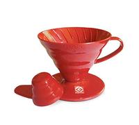 Hario V60 Plastic Coffee Dripper, Red, Size 1