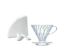 Hario VD-02-T-EU Coffee Brewer, Filter Paper, Scoop, V60, Plastic