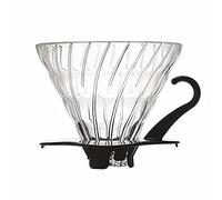 Hario VDG-02B 1-Piece Glass Coffee Dripper, Black