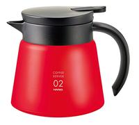 Hario VHS-60R Insulated Stainless Steel Coffee Pot, 60 W, Red, 600ml