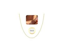 HARJJME Gold Silver Necklaces for Women Girls 14K Gold Plated Singapore Chain Necklace Trendy Non Tarnish Simple Choker Necklace Waterproof Jewellery Gift